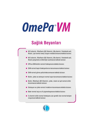 Tab Omepa Vm Omega 3 - Multivitamin - Multimineral 30 Kapsül