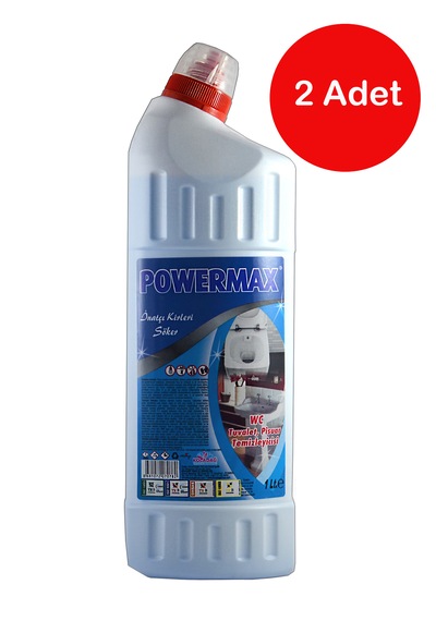 2 Adet Powermax Wc Tuvalet Pisuvar Temizleyici 1 Lt - Pwrmx022