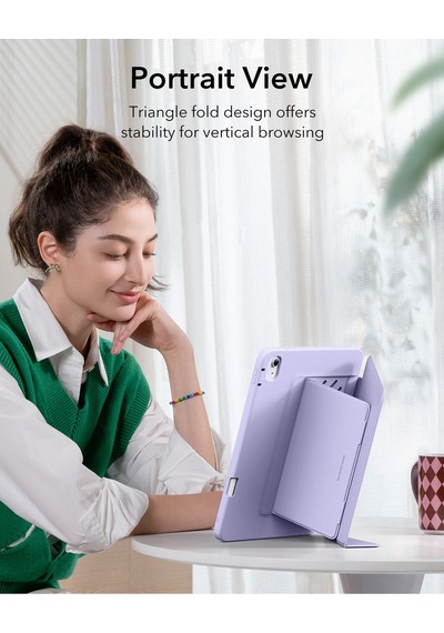 iPad Uyumlu Air 13 M2-M3-M4 2025 Flip Kalem Kontrol Kılıf Kapaklı Kılıf Violet