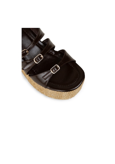 Deery Kadın Kahverengi Platform Terlik - Rd120zkhvc01 Kahverengi