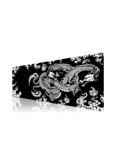 Klasse Pro - 10 Farklı Model Dikişli Kenar 90x40 Cm Oyuncu Gaming Mouse Pad Dragon Knot, 90x40 Cm Sku: Mır8690010052025