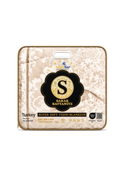 Sarar 4kg Kabartmalı Emboss Battaniye Çift Kişilik 200x240 4