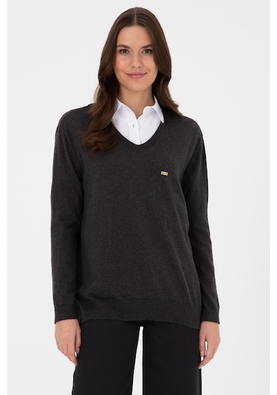 U.S. Polo Assn. U.s. Polo Assn. Kadın Antrasit Kazak /triko 50313598-vr006