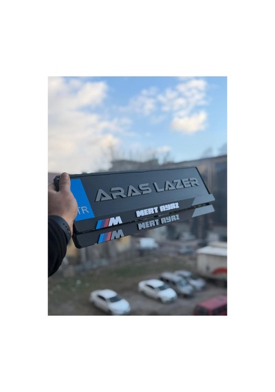 Bmw M Logolu Lüx Mat Pleksi Kabartmalı 3d Plakalık - 827669828