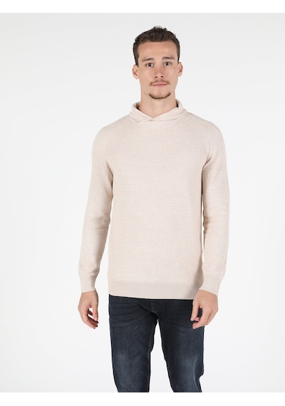 Colin's Regular Fit Sal Yaka Erkek Bej Kazak CL1051638_Q1.V2_BME