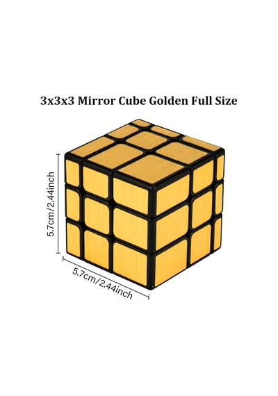 Gold - 3 X 3 Gold Mirror Cube Puzzle Standart