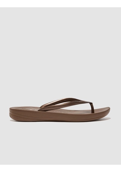 Fitflop Iqushıon Ergonomıc E54 Bronz Kadın Parmak Arası Terlik Bronz