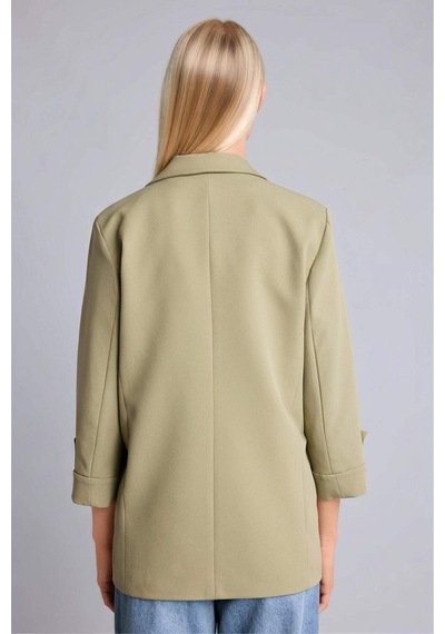 Defacto Oversıze Basıc Blazer Ceket C3215AX26SM Haki