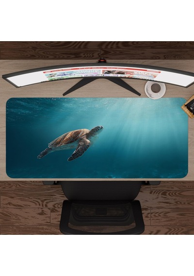 Sualtı Gaming Mouse Pad Kauçuk Kaymaz Taban Mousepad V4, 90x40 Xxl