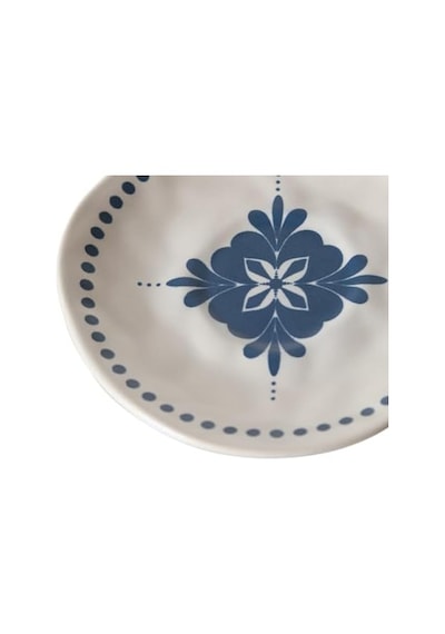 Flower Çay Tabağı Açık Gri