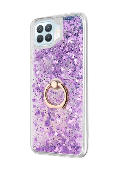 Microsonic Oppo Reno 4 Lite Kılıf Glitter Liquid Holder