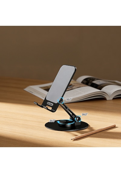 Go Des Gd-hd773 Ayarlanabilir Katlanabilir 360 Derece Dönebilen Telefon Ve Tablet Standı Siyah