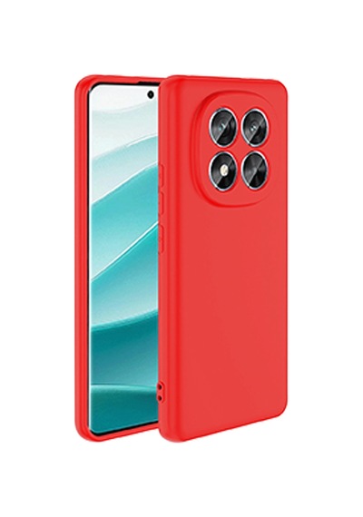 Newface - 257 - Xiaomi Redmi Note 14 Pro 5g Kılıf Nano İçi Kadife Silikon - Csmo-tex - - Kırmızı