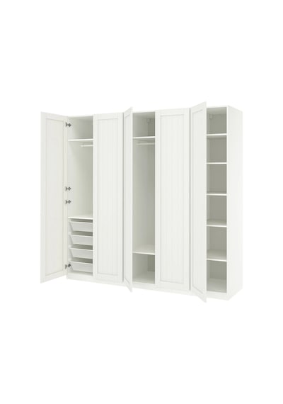 Ikea Beyaz Modern Kapaklı Gardırop