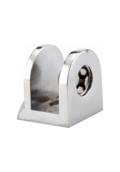 Badem10 Tırnak Lüx Metal Cam Raf Tutucu Cam Etejer Menteşesi Krom Metal Vidalı 12 Mm 4 Adet Aahşap