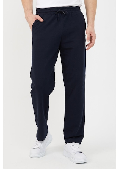 Mmetalic Lacivert Regular Fit Kapüşonlu Cepli Sweatshirt Düz Paça Erkek Eşofman Takımı Lacivert