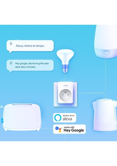 P100 4-pack, Akıllı Mini Wi-fi Soketi, Amazon Alexa Ve Google Home İle Çalışır, Uzaktan Kontrol, Cihaz Paylaşım