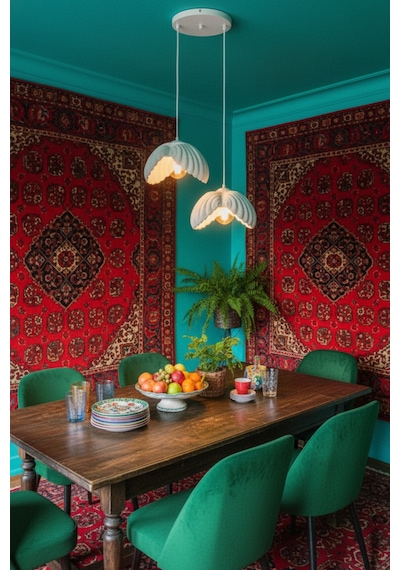 Beyaz 2'li Lotus Formlu Avize Salon Pla Dayanıklı Sarkıt Aydınlatma Ayarlanabilir Kablo