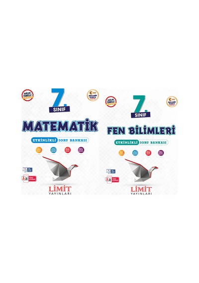 Limit 2027 7. Sınıf Matematik + Fen Bilimleri Soru Bankası Seti 2 Kitap Maarif Model
