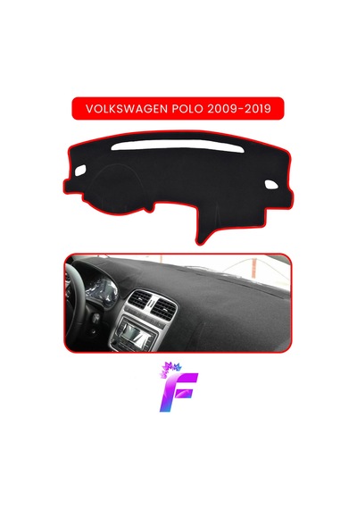 Volkswagen Polo 2009-2019 Araca Özel Torpido Örtüsü Ön Göğüs Kılıfı Tam Koruma Tam Uyum C45