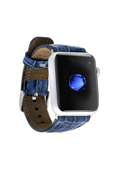 Apple Watch Uyumlu Deri Kordon 42-44-45mm Croco Yk07 Diğer