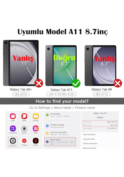 Samsung Galaxy Uyumlu Tab A11 8.7 İnç 2025 Tablet Kılıfı Köşe Korumalı Antişok Şeffaf Silikon Kapak Sm-x130 X133 X135 Arka Kapak Samsung Galaxy Uyumlu Tab A11 8.7 İnç 2025 Tablet Kılıfı Köşe Korumalı Antişok Şeffaf Silikon Kapak Sm-x130 X133 X135 Arka Kapak