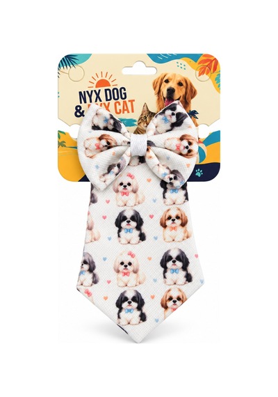 Lupox Shih Tzu Desenli Kravat 1