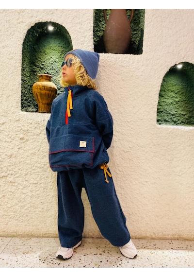 Noble Kids Erkek Çocuk Tasarım Kaşe Takım Lacivert