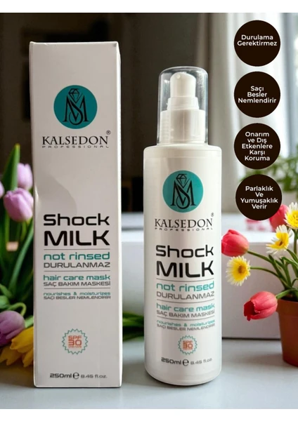Shock Milk Durulamasız Keratin Saç Bakım Maske Sütü 250 Ml 1 Ms Kalsedon Professional Shock Milk Durulamasız Keratin Saç Bakım Maske Sütü 250 Ml