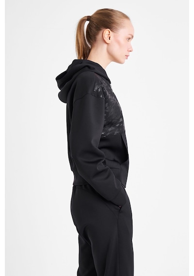 Lescon Kadın Fermuarlı Kapüşonlu Sweatshirt 25n-2125 Siyah