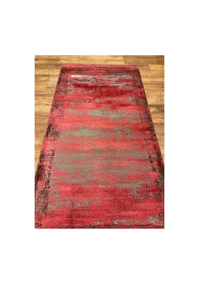 Palette Pa07c Bordo-antrasit Halı Çok Renkli
