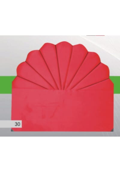 Başlık Alc Midye Model 100 Cm Baby Face Kumaş Kırmızı Renk El Yapımı 100 x 110 CM