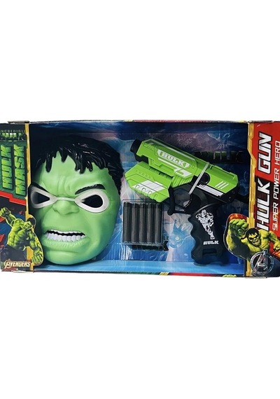 Ozzi Toys Maskeli Hulk Dart Atan Silah