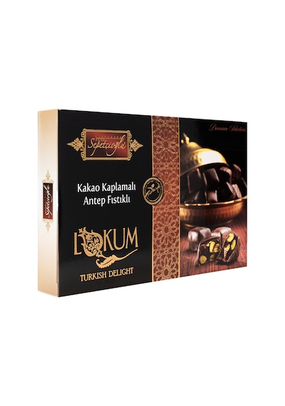 Erdem Sepetçioğlu Çikolata Kaplı Antep Fıstıklı Çifte Kavrulmuş Lokum 300G