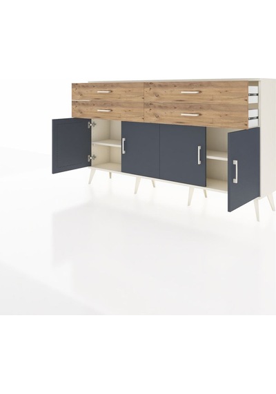 Arges Konsol 2 Raflı 4 Çekmeceli 8 Kapaklı 176x30x99 Aytaşı-antra Aytaşı-antrasit/çam Arges Konsol 2 Raflı 4 Çekmeceli 8 Kapaklı 176x30x99 Aytaşı-antra Aytaşı-antrasit/çam