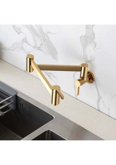 MUTFAK OCAK ÜSTÜ MUSLUK POT YENİ MODEL GOLD ALTIN DORE RENK Gold