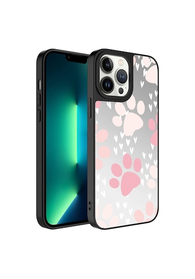 Apple Uyumlu iPhone 13 Pro Max Kılıf Aynalı Desenli Kamera Korumalı Parlak Zore Mirror Kılıf