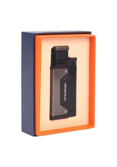 Conquistador 1li Torch Gri Gunmetal Metal Puro Çakmağı 8012ct