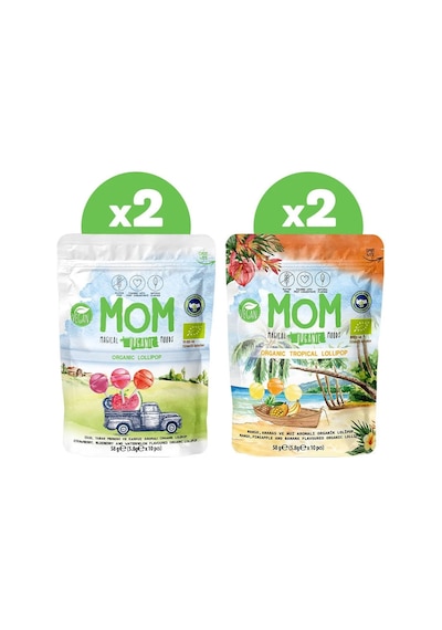 Mom Organık Lolıpop Karısık 2'li Set Meyvelı+ Tropıcal 220 G