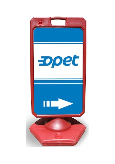 Opet   Reklam ve Yönlendirme Uyari Dubasi A Tabela Kırmızı