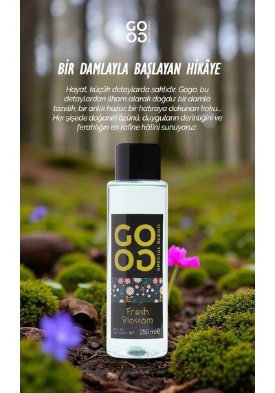 Gogo Fresh Blossom Kolonya 250ml Pet Şişe