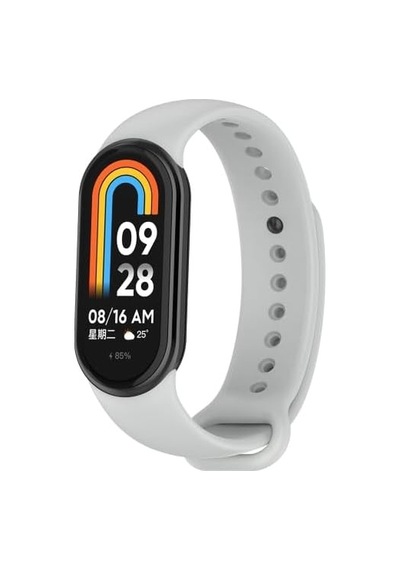 Xiaomi Mi Band 8 Mi Band 9 Mi Band 10 İle Uyumlu Silikon Kordon Kayış Metal Pimli Çok Renkli