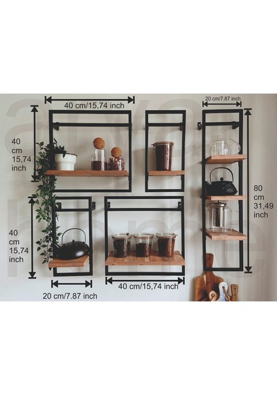Lylacollection Arya Home Duvar Raf Seti