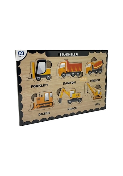 Ca Games Ahşap Puzzle İş Makineleri 19x29