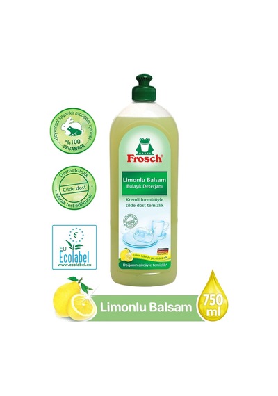 Ekolojik Limonlu Bulaşık Deterjanı 750 Ml Cilde Dost