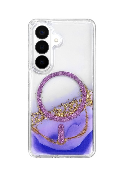 Onegif Samsung Galaxy S26 Lotus Simli Magsafe Kapak - Mor - Mor