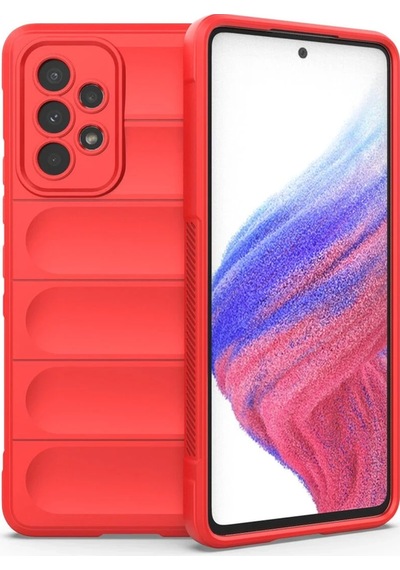 Newface Samsung Galaxy Uyumlu A73 5g Kılıf Optimum Silikon Semeglbl - 64 - Kırmızı