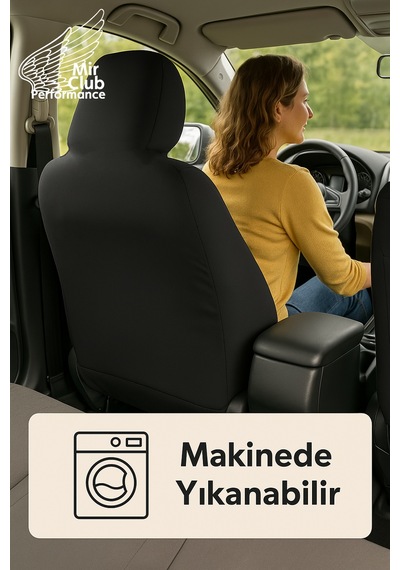Arac İçinde Estetik Ve Rahatlik Arayanlara Honda Accent İle Uyumlu Oto Koltuk Kılıfı Siyah