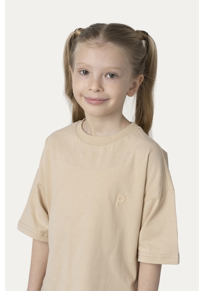 Unisex Çocuk Kısa Kollu Bej Tişört Çok Renkli 9931BK05001