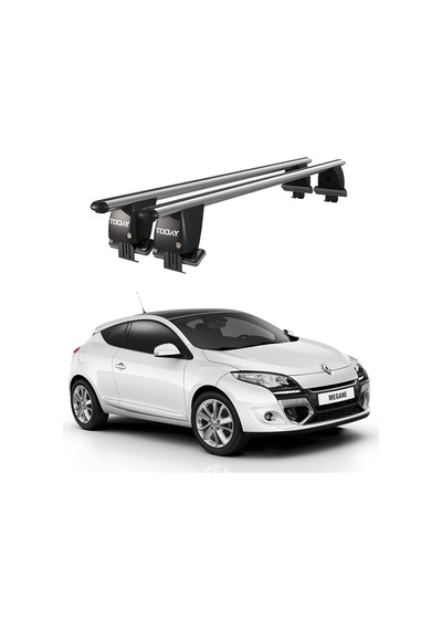 Royal Renault Megane 2009 Ve Sonrası Uyumlu Gri Kilitli Ara Atkı Port Bagaj Tavan Barı